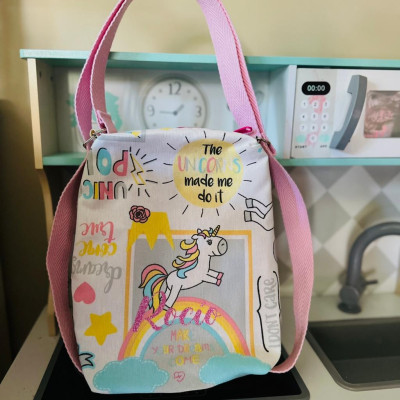 Mini Totebag mochila UNICORNIO - personalizable