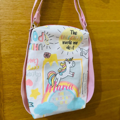 Mini Totebag mochila UNICORNIO - personalizable