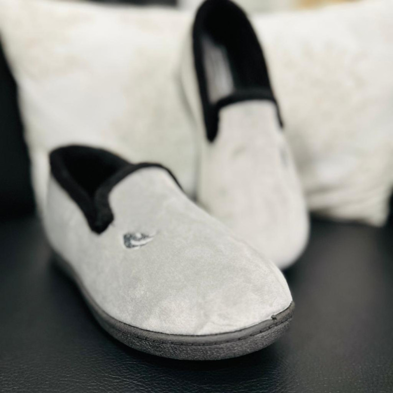 Zapatilla de casa HOLLAND cerrada - Plumaflex gris