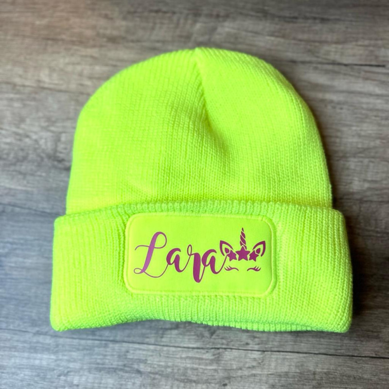 Gorro EVER amarillo flúor - personalizado