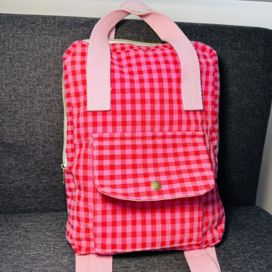 Mochila MARVE rojo/rosa - personalizable