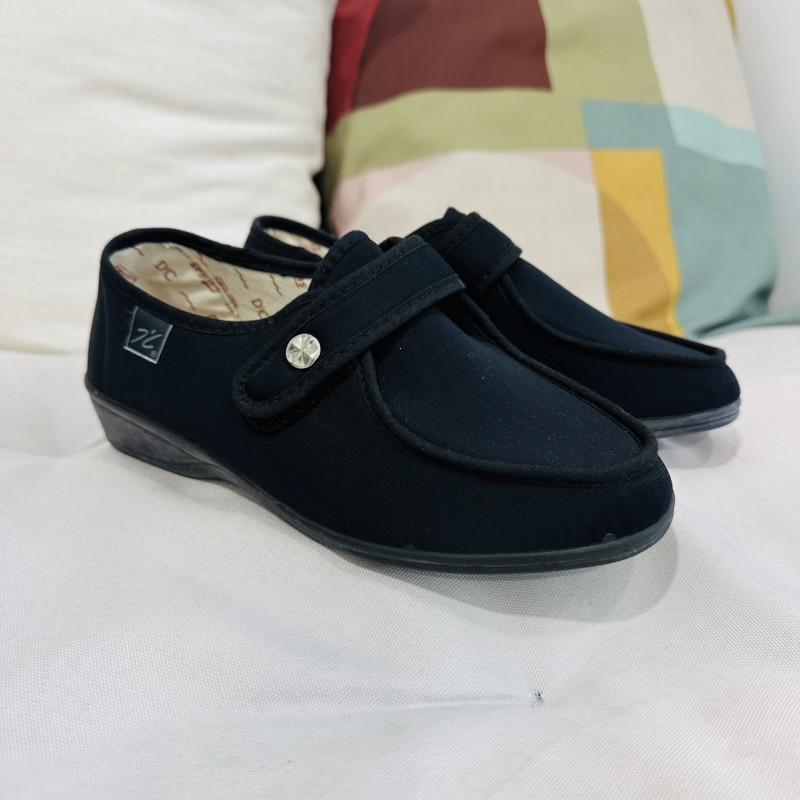 Zapato cómodo licra - negro