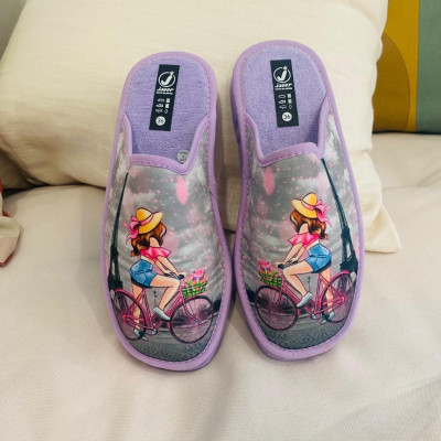 Zapatilla de casa PARIS descalza plana - lila