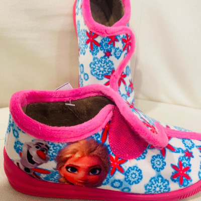 Zapatilla de casa infantil FROZEN - rosa y azul